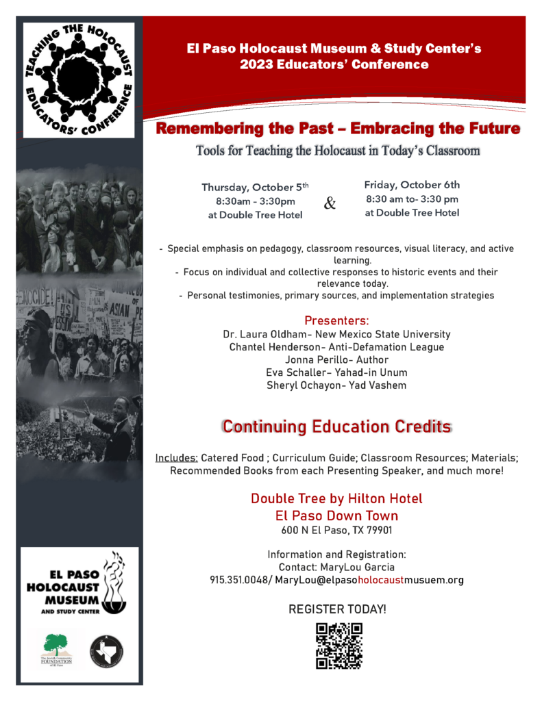 Educators conference 2023 El Paso Holocaust Museum